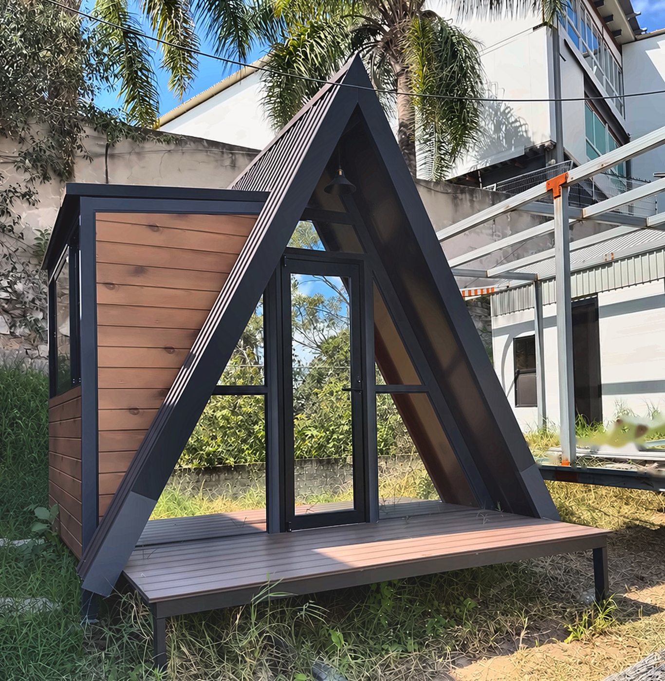 Cabaña A-frame Renovva 4U instalada